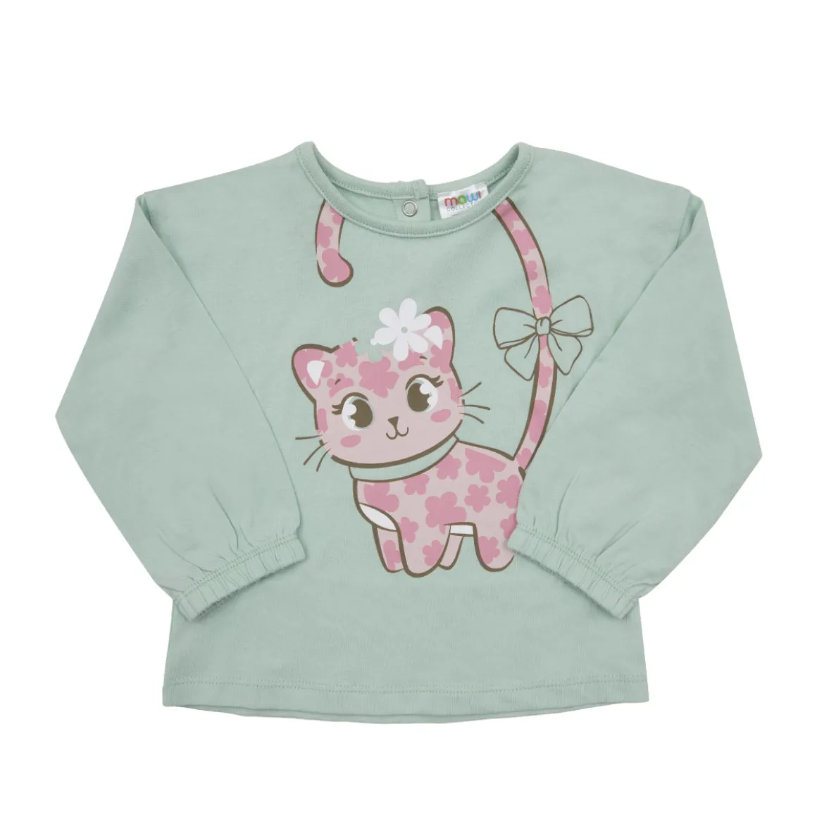 Maglia manica lunga bimba verde