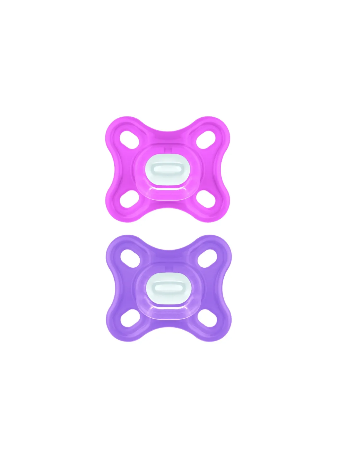 Mam 2 pz succhietti comfort 0-2m silicone, femmina