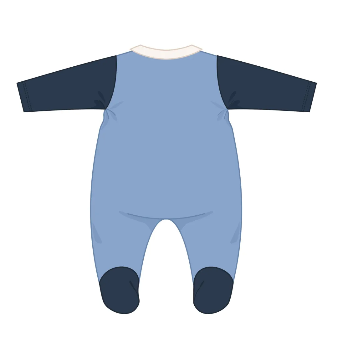 Mawi – tutina ciniglia aperta davanti pinguino oeko-tex