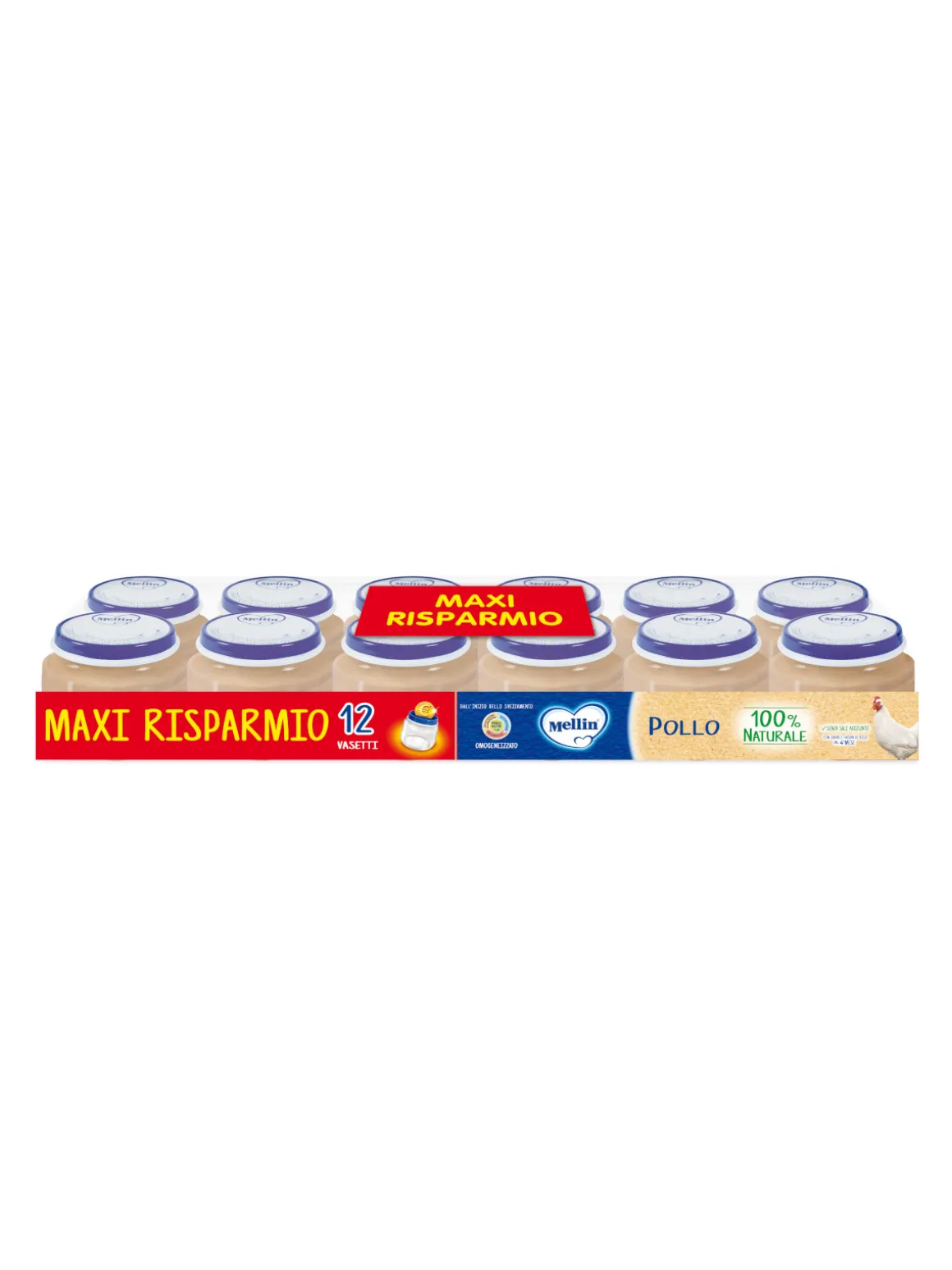 Mellin omogeneizzato pollo 12×80 gr