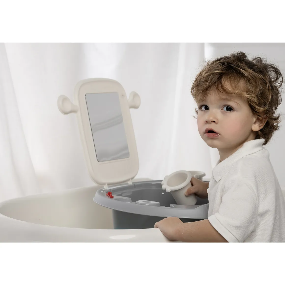 Mini lavandino space per bambini rosa monocolore – ok baby