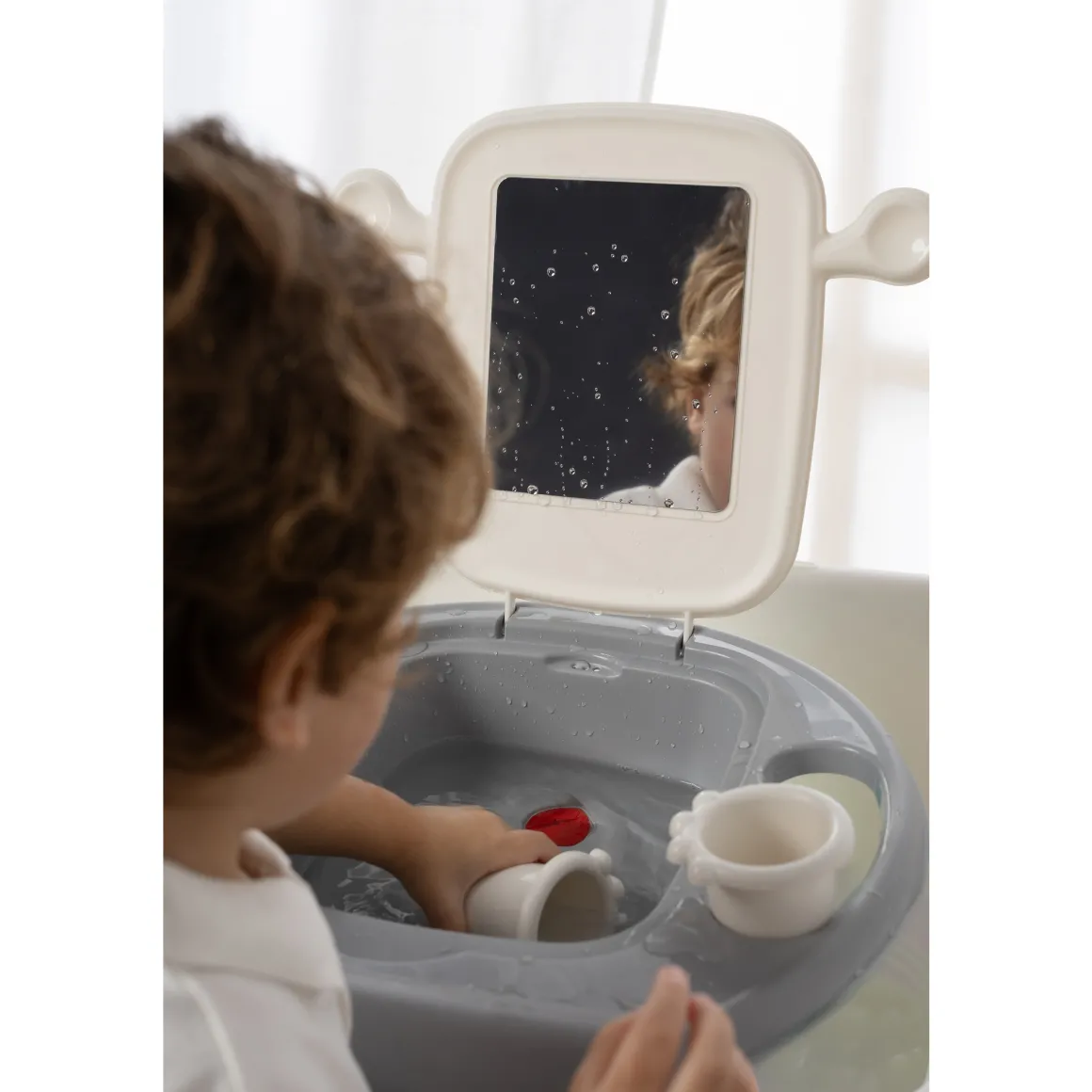 Mini lavandino space per bambini grigio monocolore – ok baby