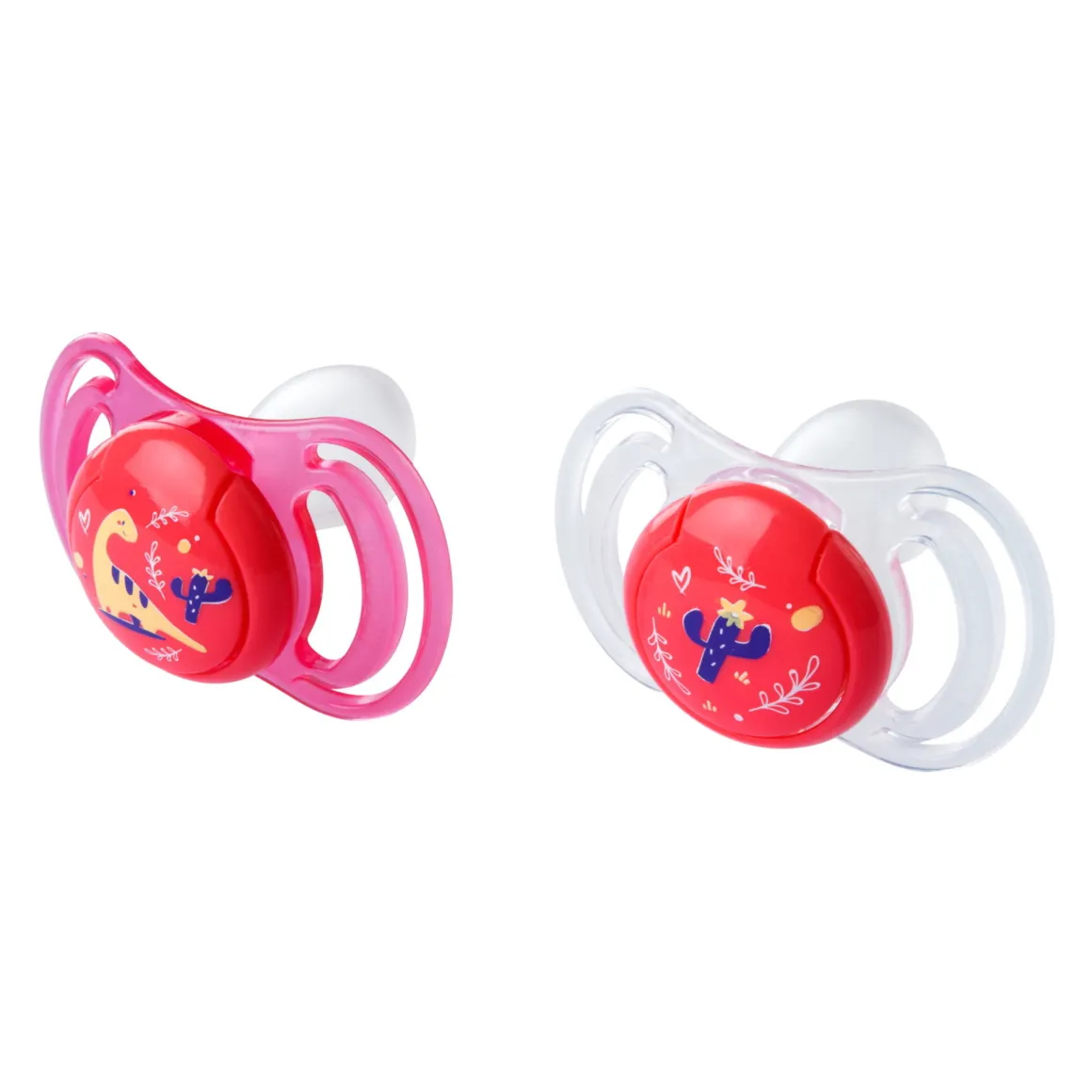 Neobaby succhietto anatomico silicone maxi 12m+ rosa 2pz