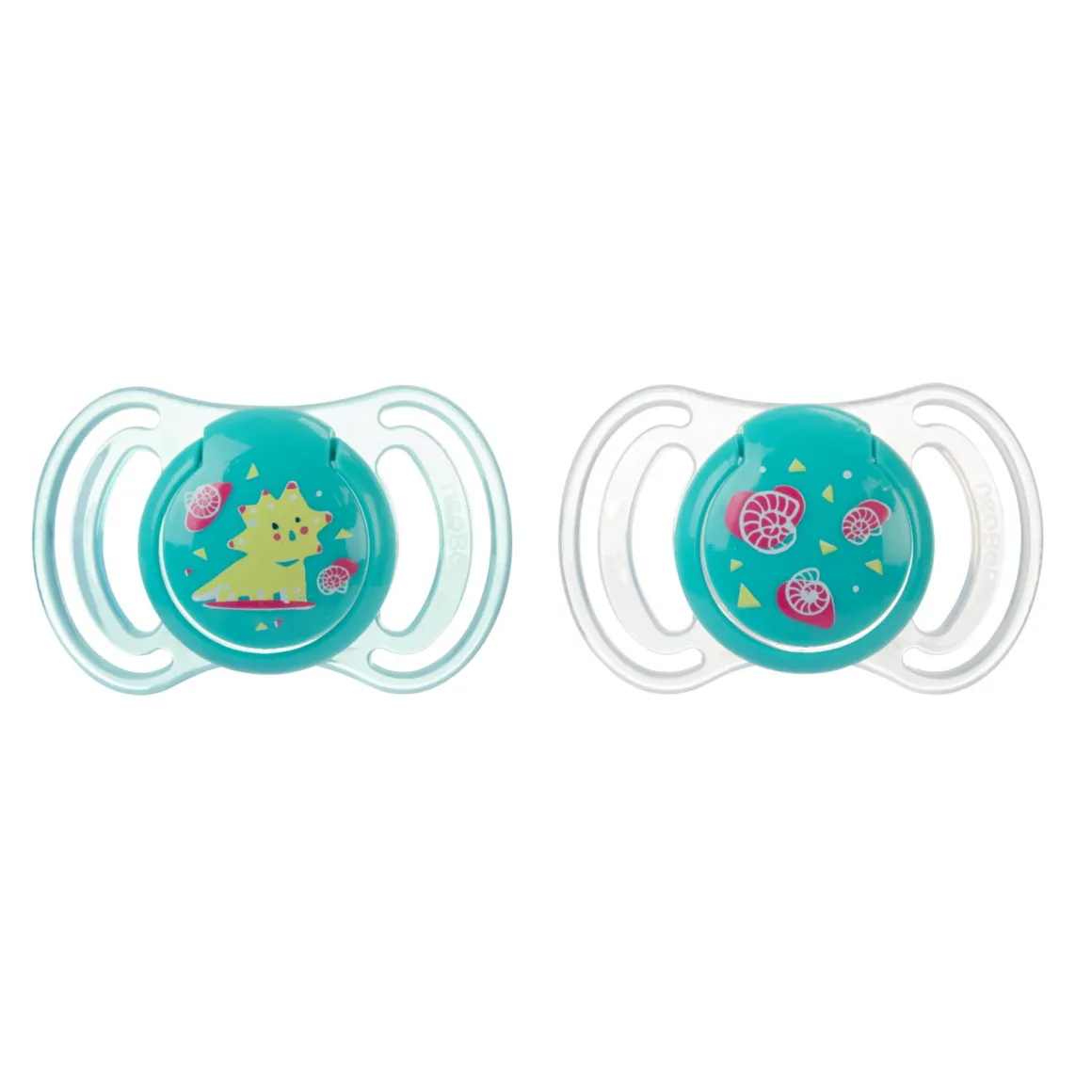 Neobaby succhietto anatomico silicone maxi 12m+ verde 2pz