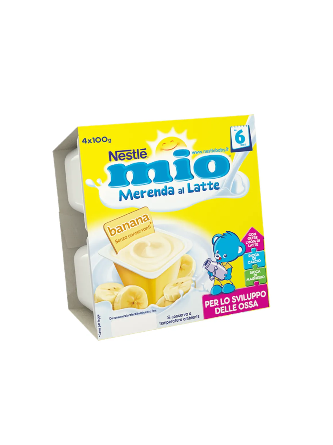 Nestle’ – merenda lattea banana 4×100 gr