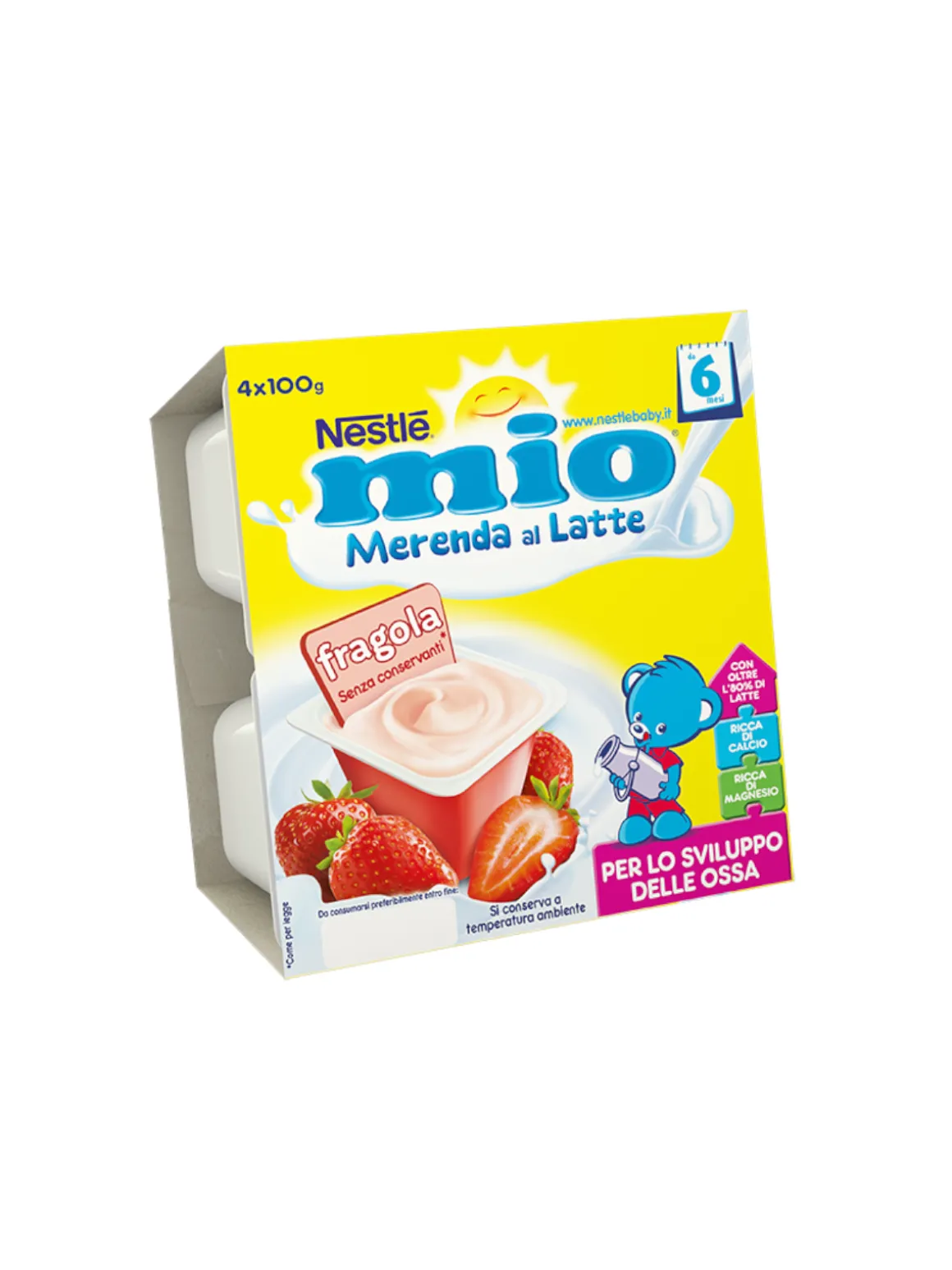 Nestle’ – merenda lattea fragola 4×100 gr