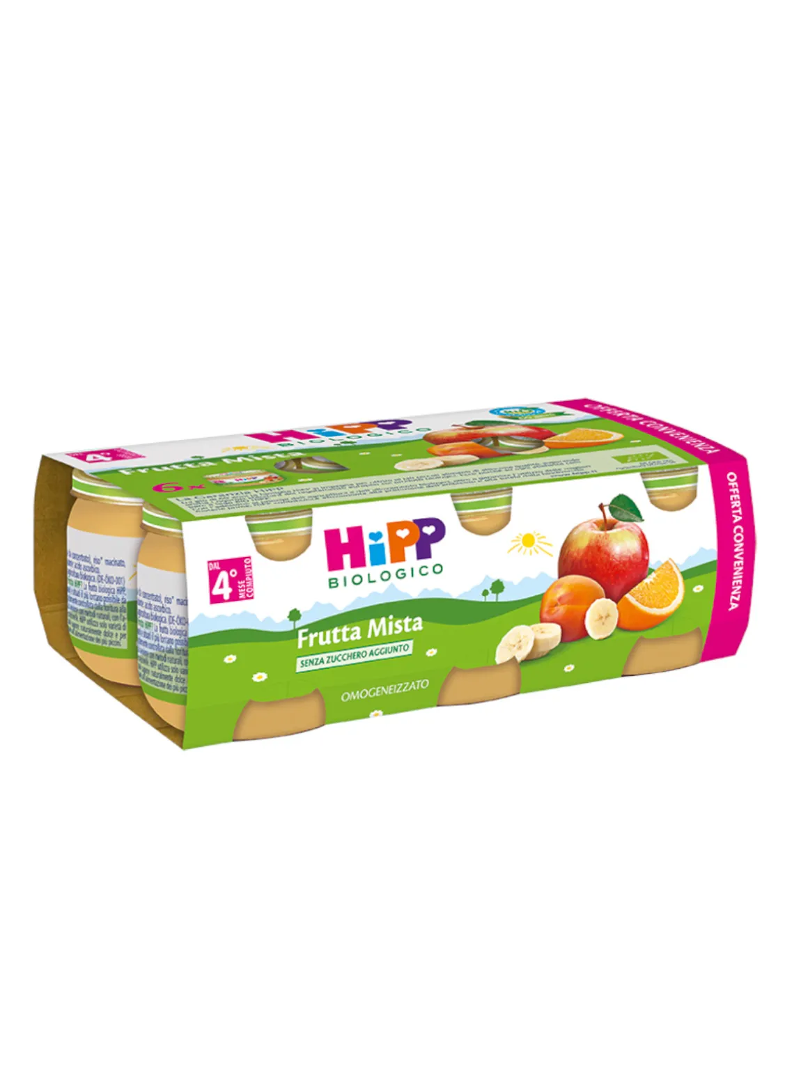 Omogeneizzato frutta mista 100% 6x80g