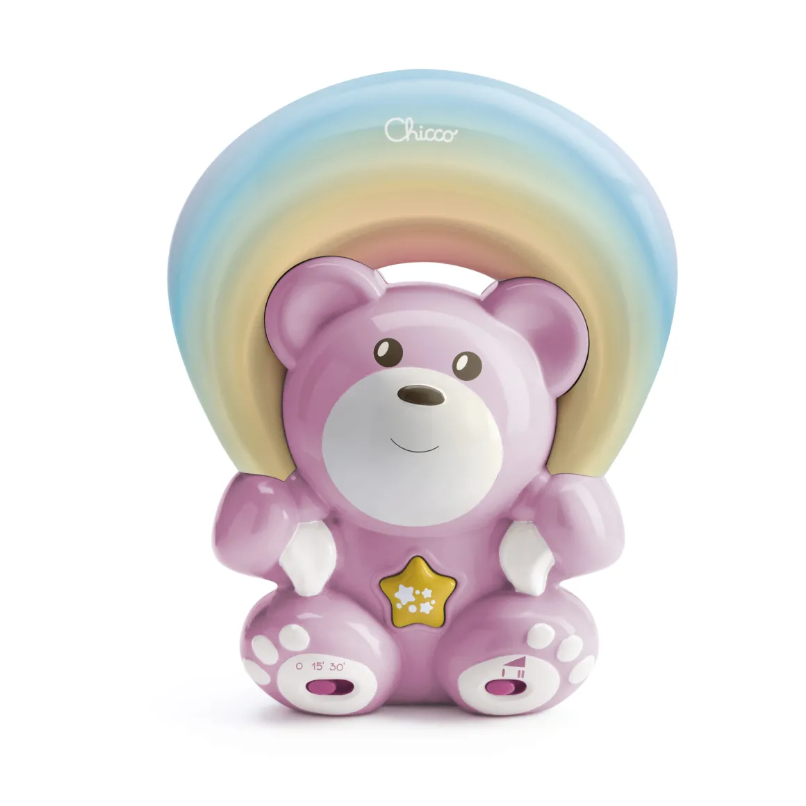 Orsetto arcobaleno rosa – morbido e colorato