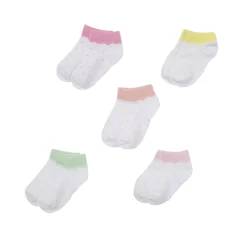 Pack 5 paia calzini bimba pois