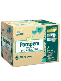 Pampers baby-dry quadri xl 68 pz