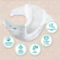 Pampers naturello 0% profumo taglia 2 (3-6 kg) – 27 pz