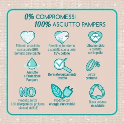 Pampers naturello 0% profumo taglia 2 (3-6 kg) – 27 pz