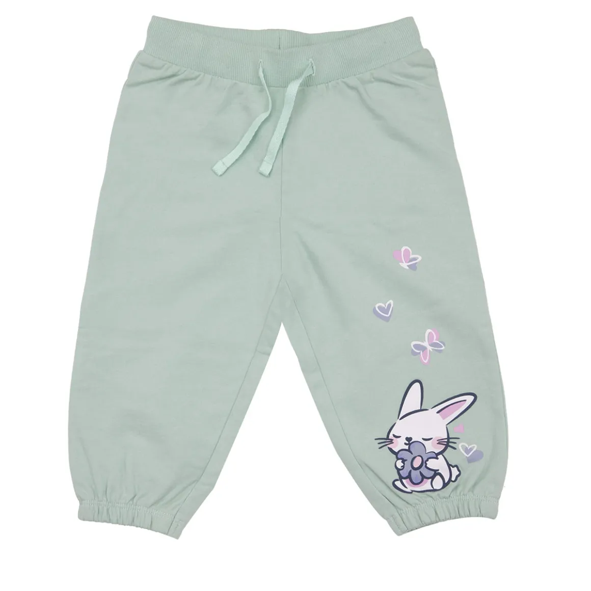 Pantalone felpato bimba verde
