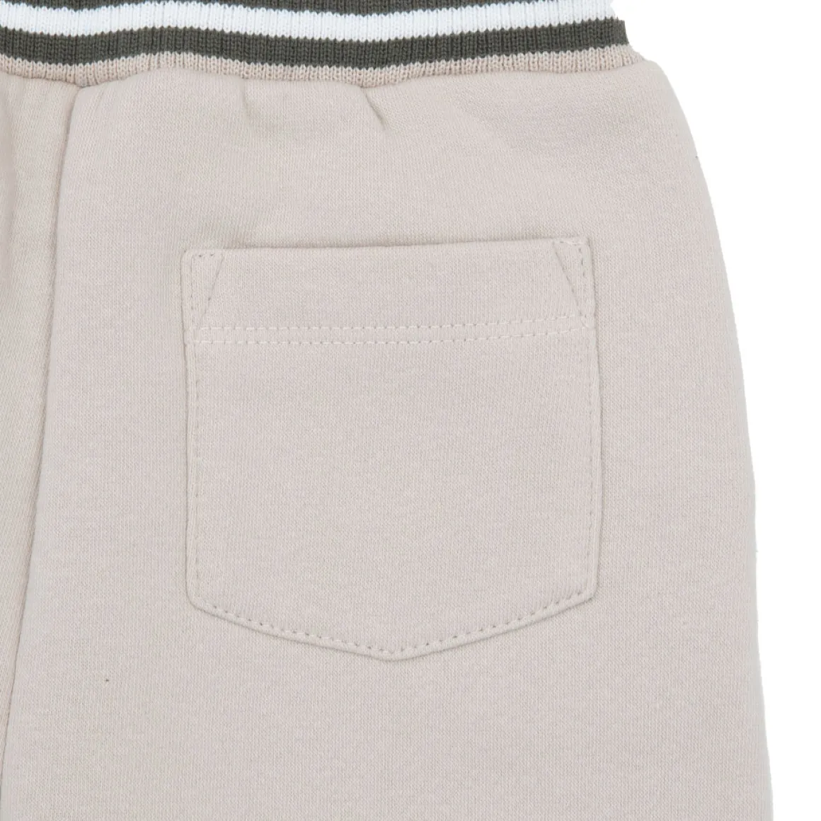 Pantalone felpato bimbo panna stampa “orsetto”
