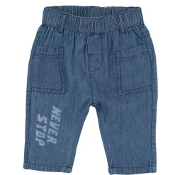 Pantaloni effetto denim, in cotone, ideali per la primavera e l’autunno