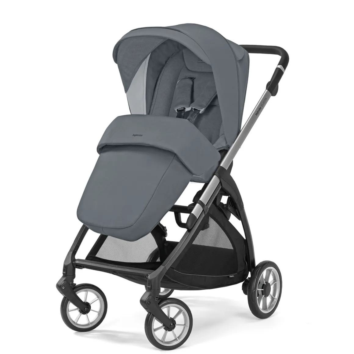 Passeggino electa silver black colore union grey – inglesina