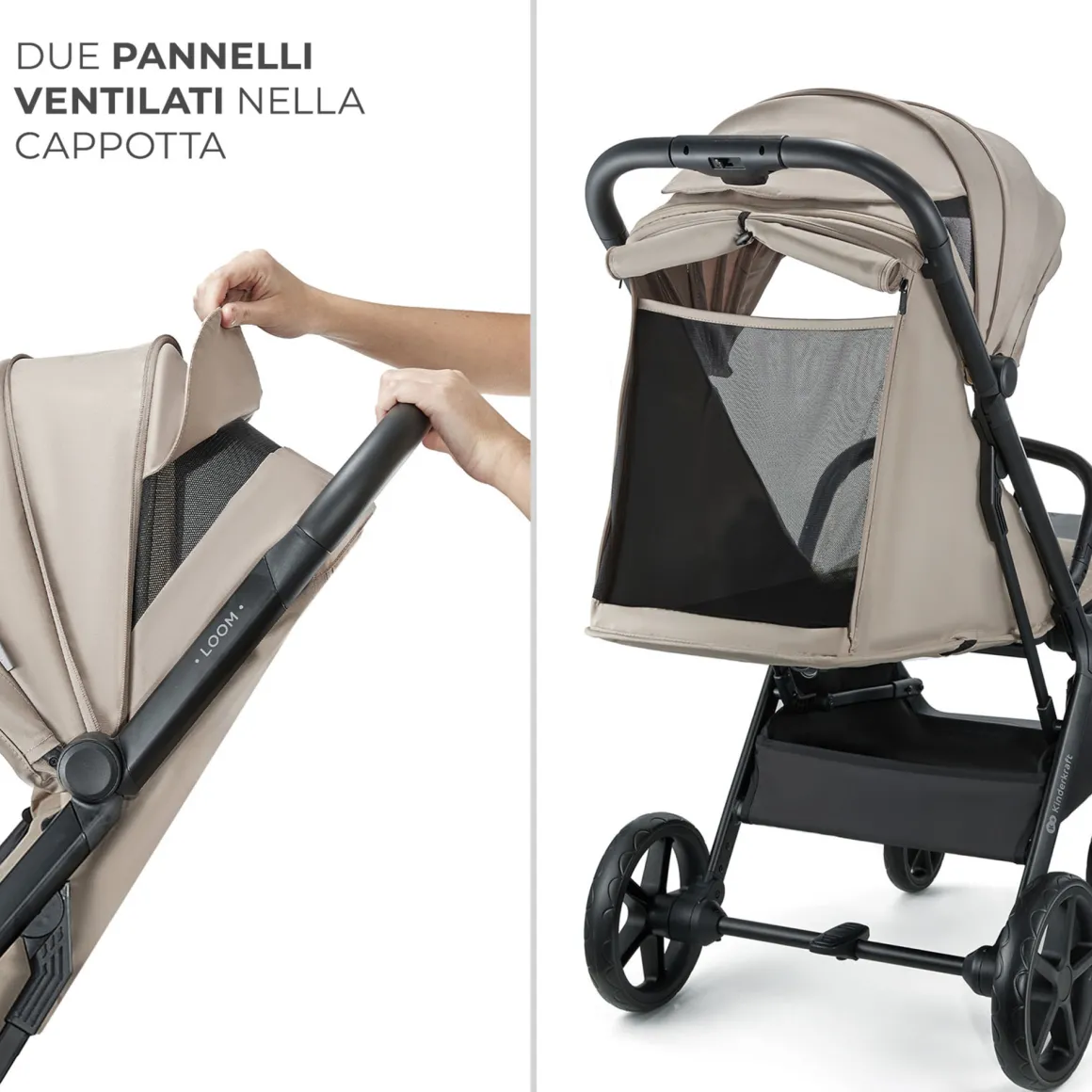 Passeggino leggero loom linen beige – kinderkraft