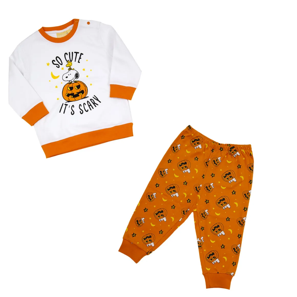 Pigiami due pezzi gamba lunga baby f peanuts halloween