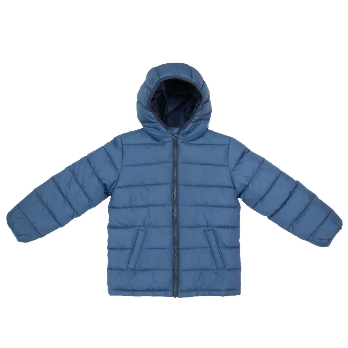 Piumino bimbo blue con cappuccio