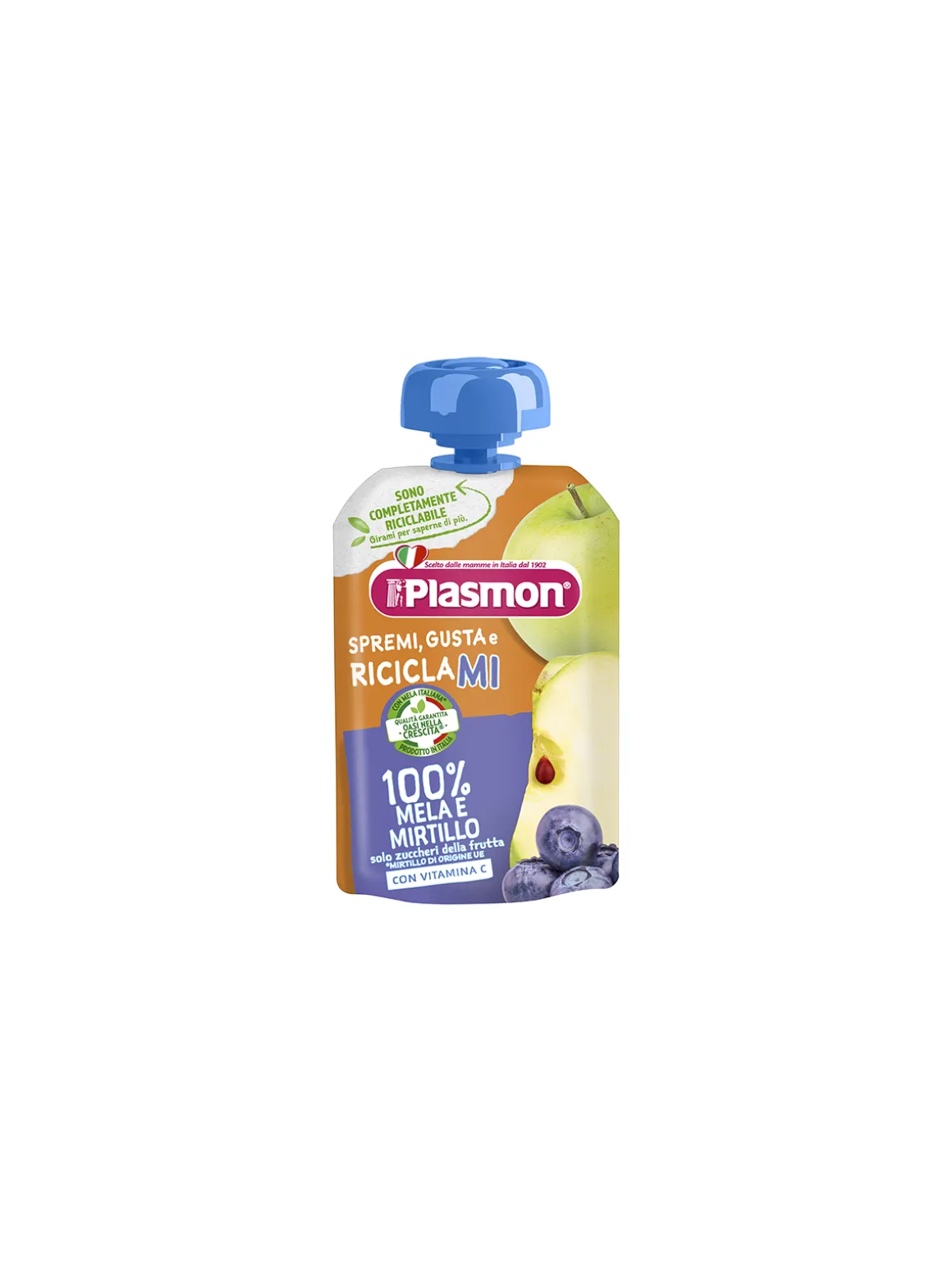 Plasmon – spremi e gusta mela – mirtillo – 100g