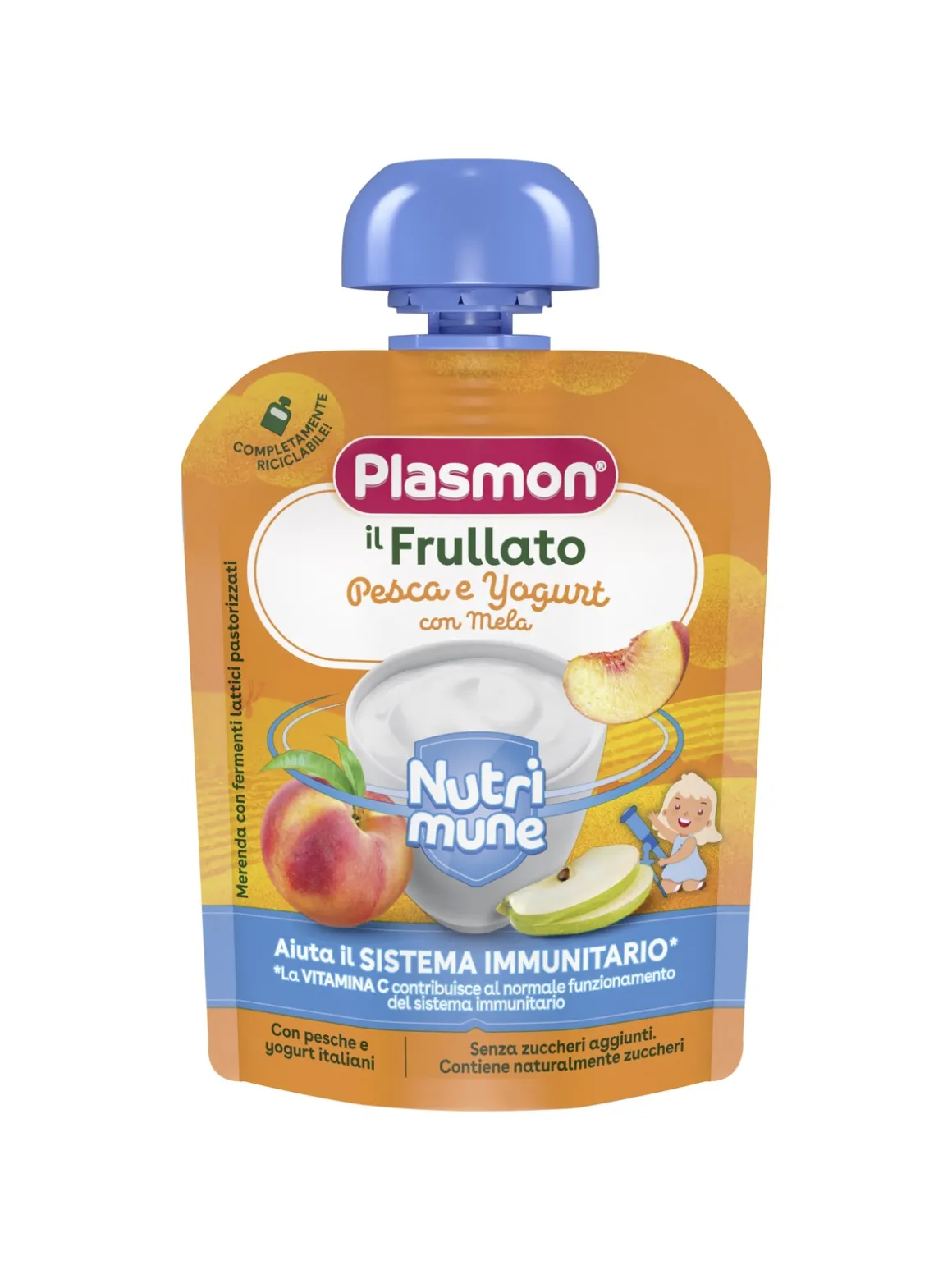 Plasmon il frullato pesca e yogurt con mela – 85 g