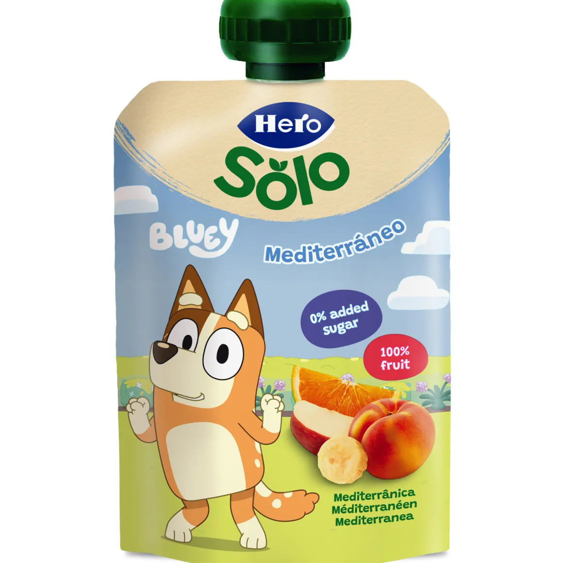 Pouch bluey mela banana pesca albicocca 100g – hero