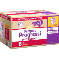 Progressi mutandino taglia 6 xl pacco scorta x75 – pampers