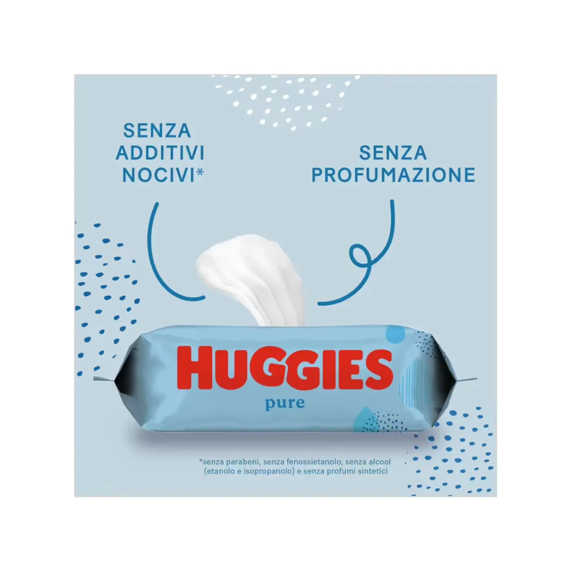 Salviette pure umidificate per bambini 3 pacchi da 56 pezzi – huggies