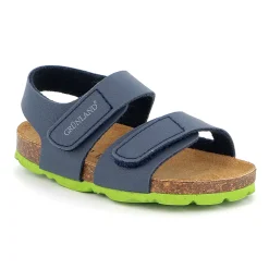 Sandalo aria blu e suola lime