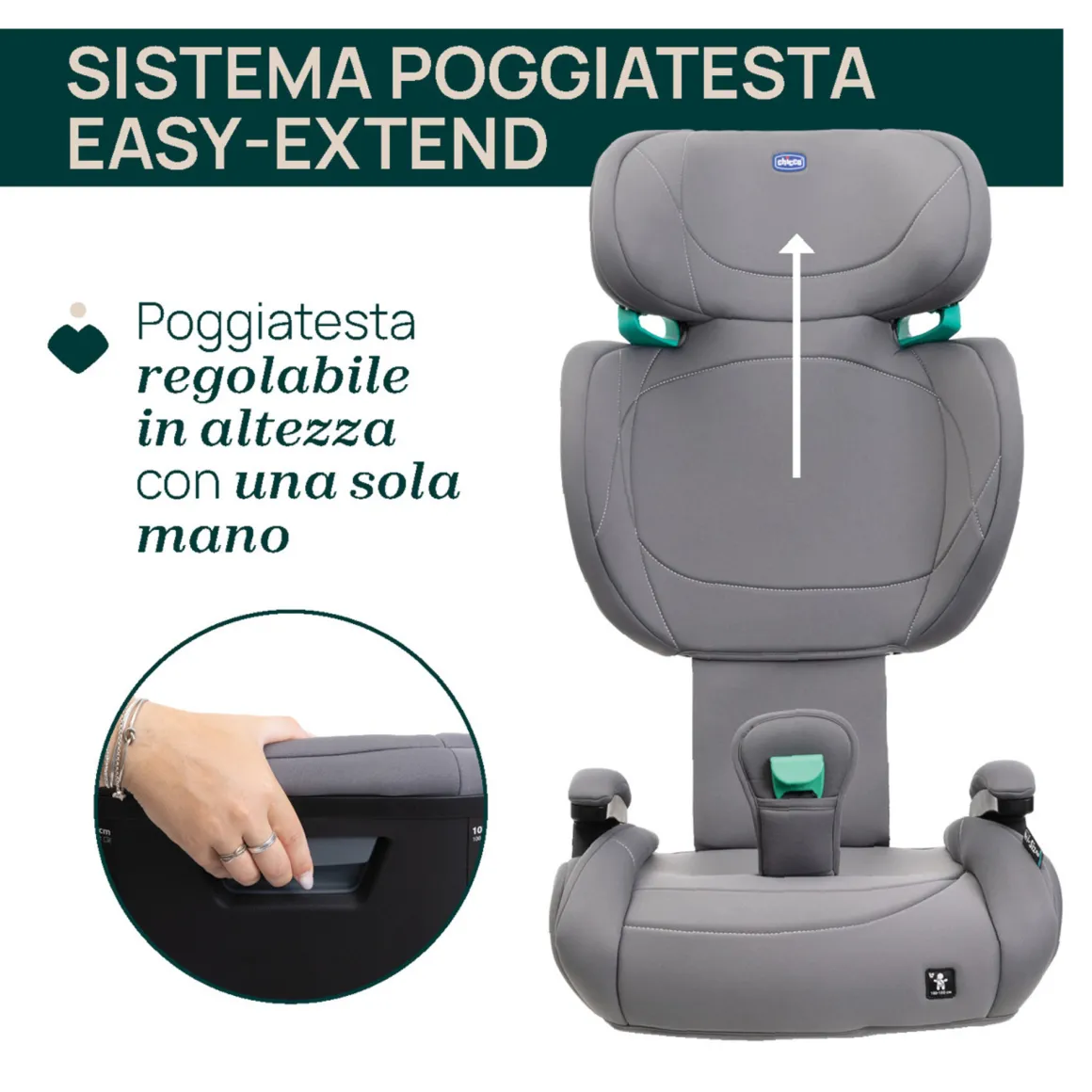 Seggiolino auto quizy lite i-size (100-150 cm) – chicco