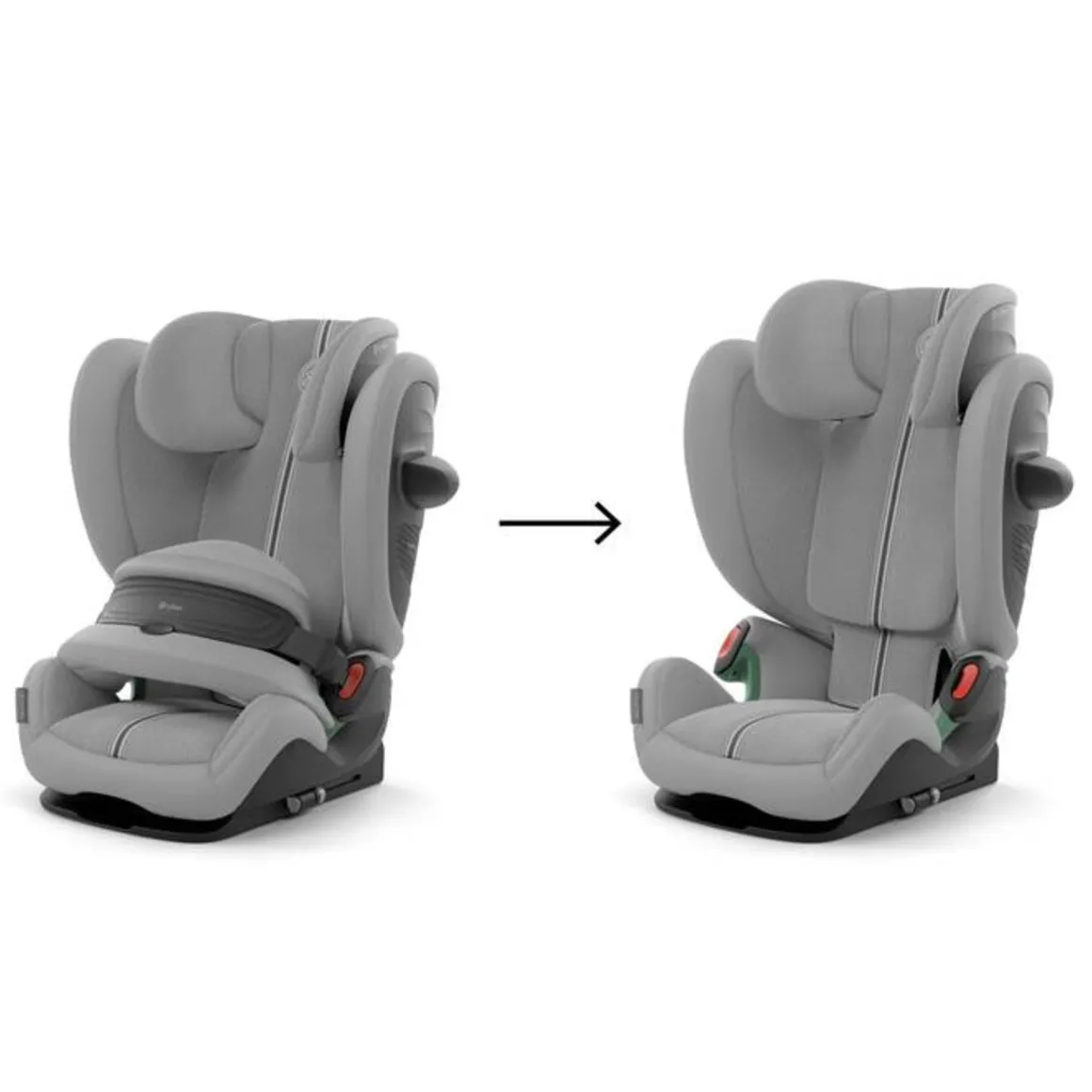 Seggiolino pallas g2 i-size plus stone grey mid grey 76-150cm – cybex