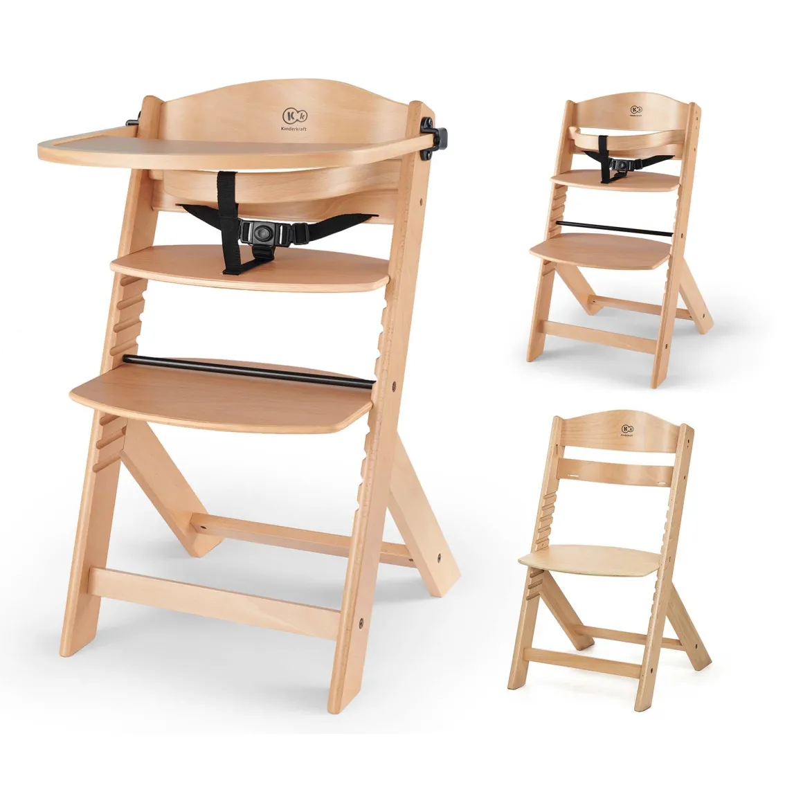 Seggiolone pappa enock natural wood – kinderkraft