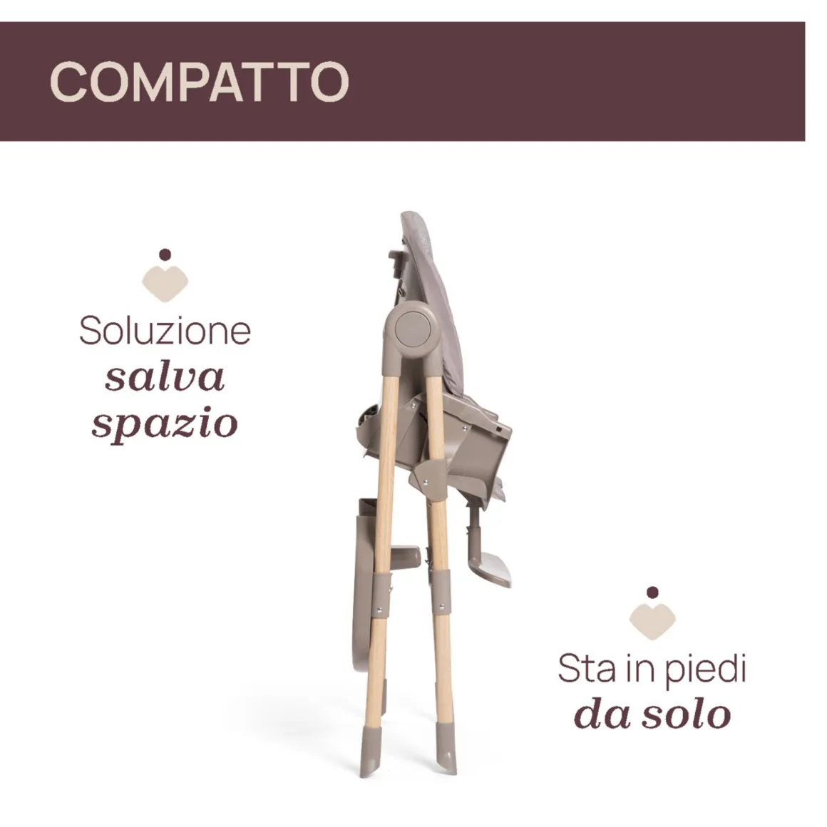 Seggiolone polly essential ash – chicco