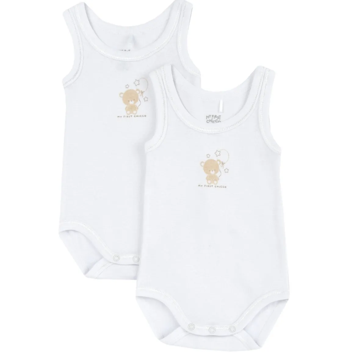 Set body intimo senza manica con orsetto – chicco