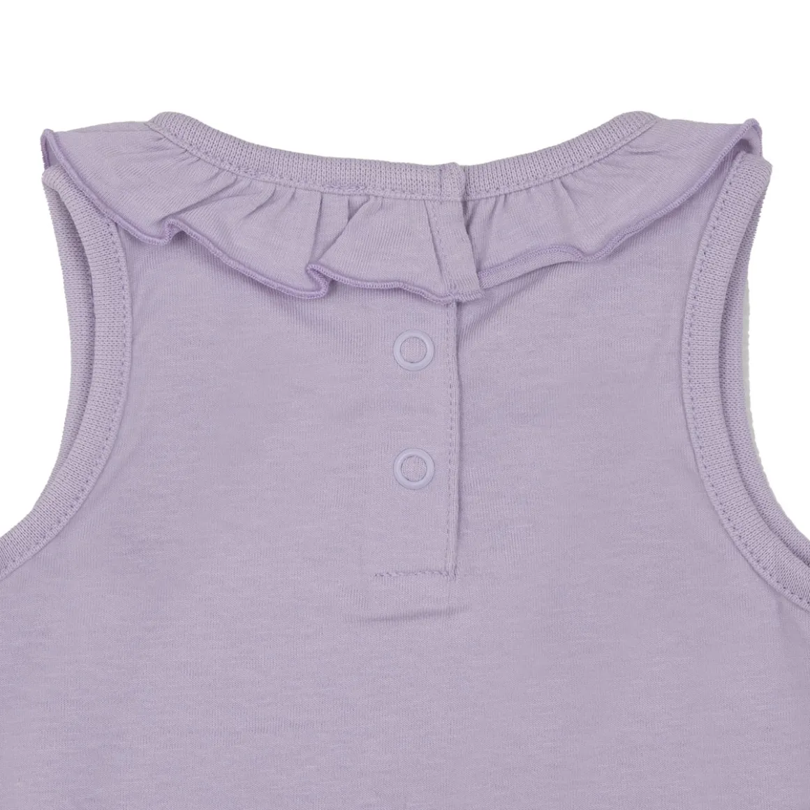 Set jersey due pezzi canotta + short bimba lilla/rosa
