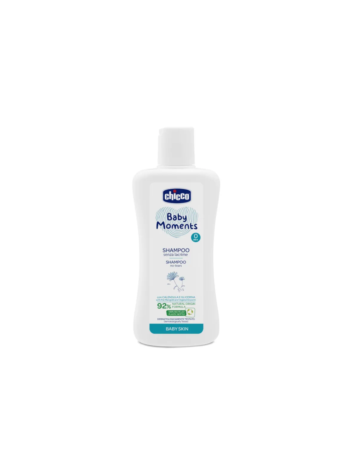 Shampoo senza lacrime chicco baby moments baby skin