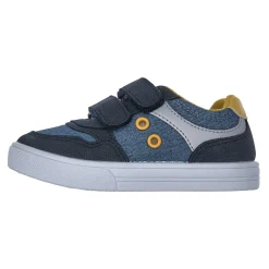 Sneaker bimbo con doppio strappo