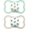 Succhietti air 6+ silicone bio-circolare conf. doppia verde/grigio – mam