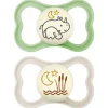 Succhietti air night 6+ silicone bio-circolare conf. doppia verde/grigio – mam