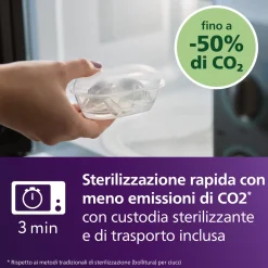 Succhietti ultra start 0-2m night pastello verde e blu smile e sleep, a base vegetale – set da 2 ciucci – philips avent