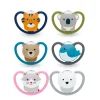 Succhietto space silicone 0-6 m colori assortiti