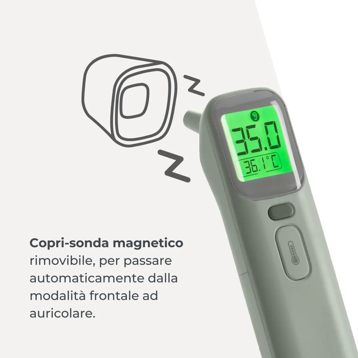 Termometro digitale frontale / auricolare 2075 – nuvita