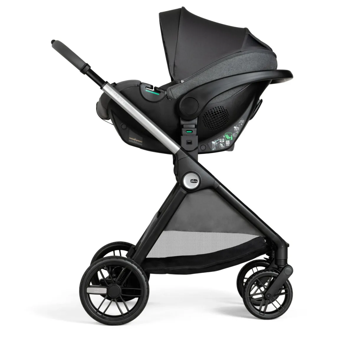 Trio bellagio flexi kory plus black satin – chicco