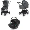Trio tictoc stone + seggiolino rek black+ adattatore – foppapedretti
