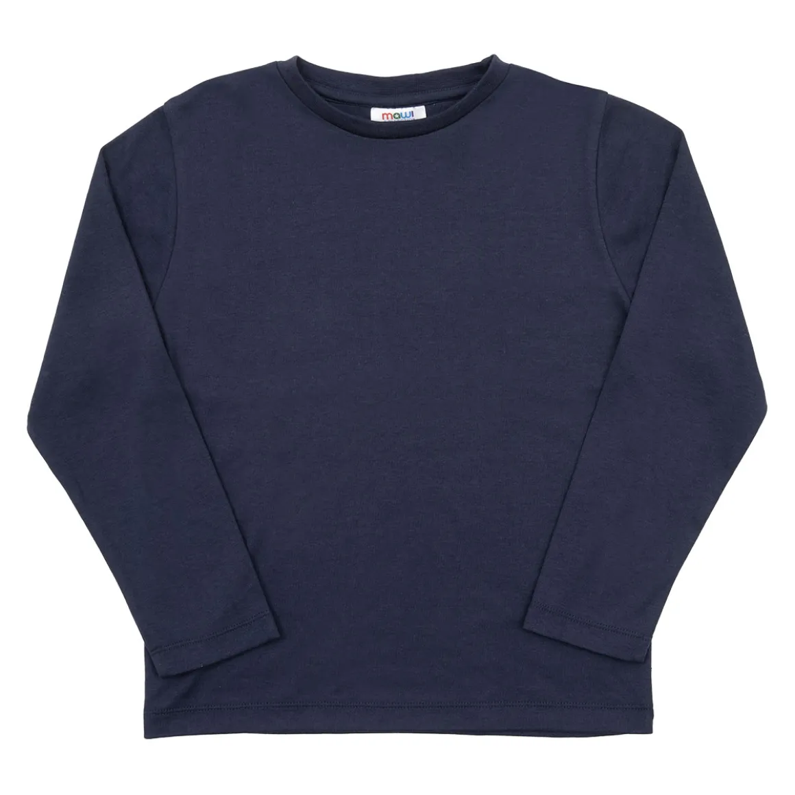 T-shirt basic manica lunga bimbo blu scuro