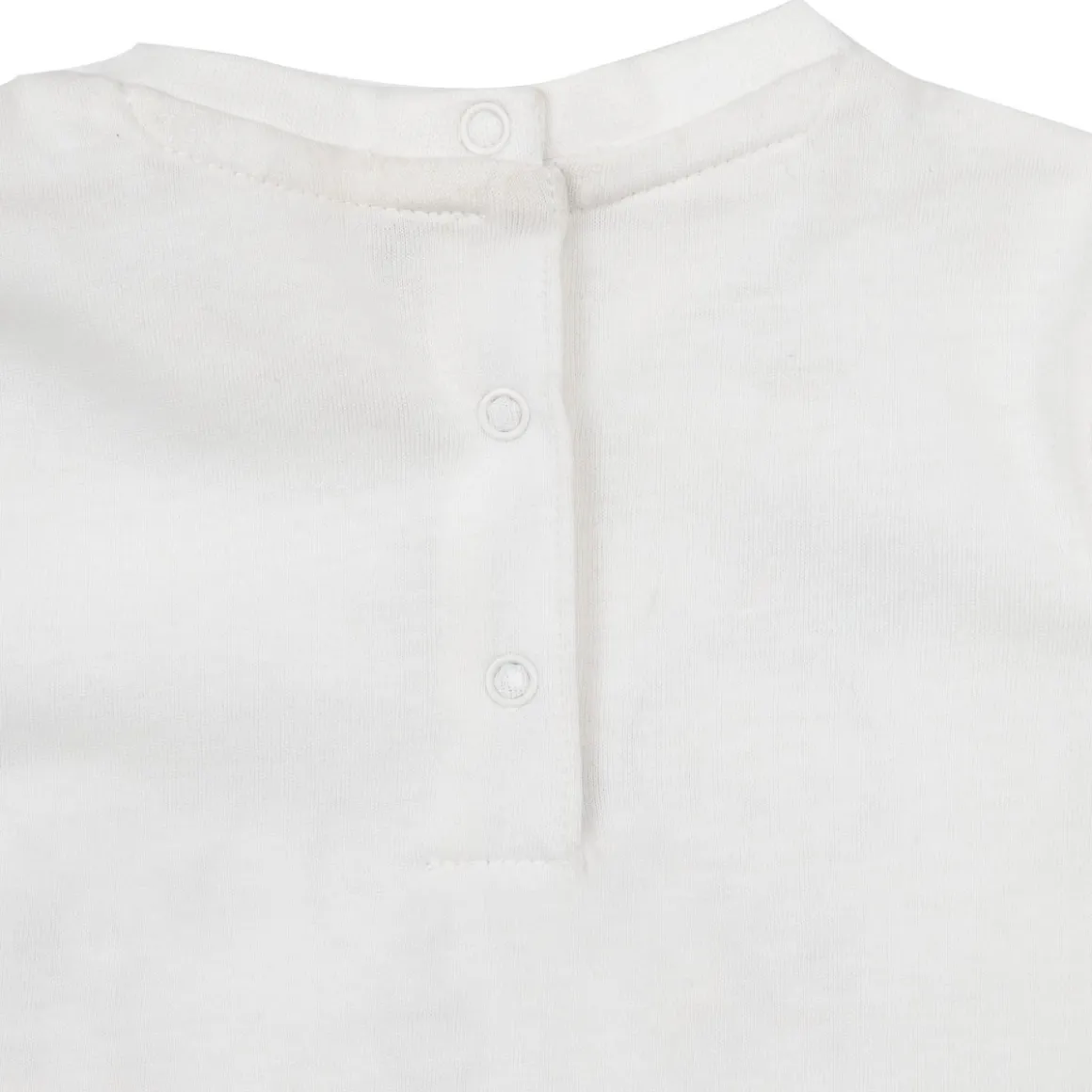 T-shirt jersey manica lunga bimba panna con stampa
