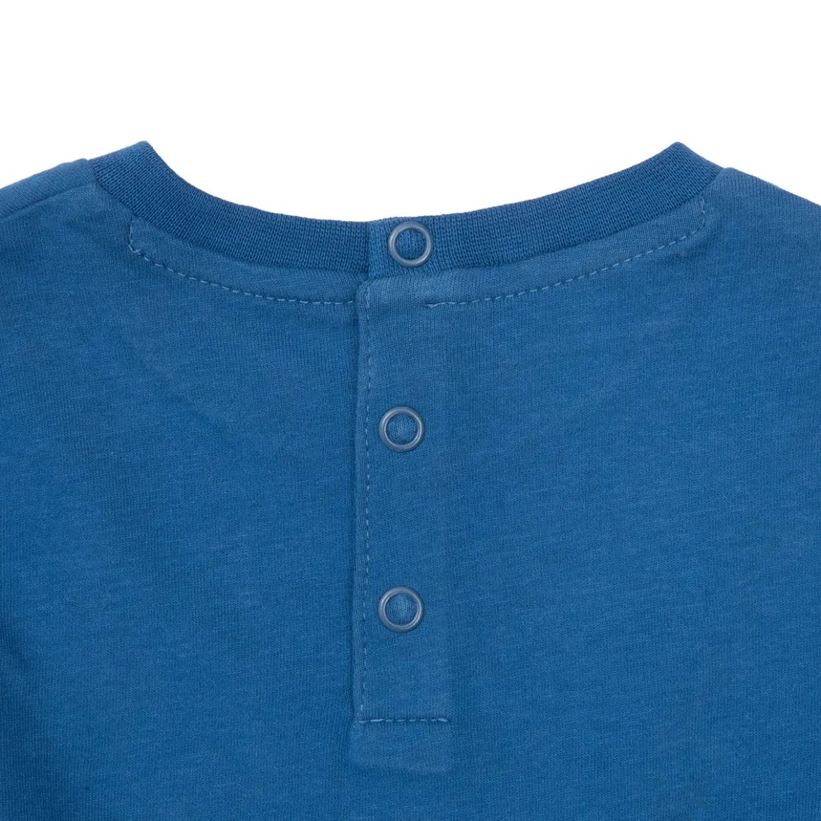 T-shirt maniche lunghe bimbo blu stampata
