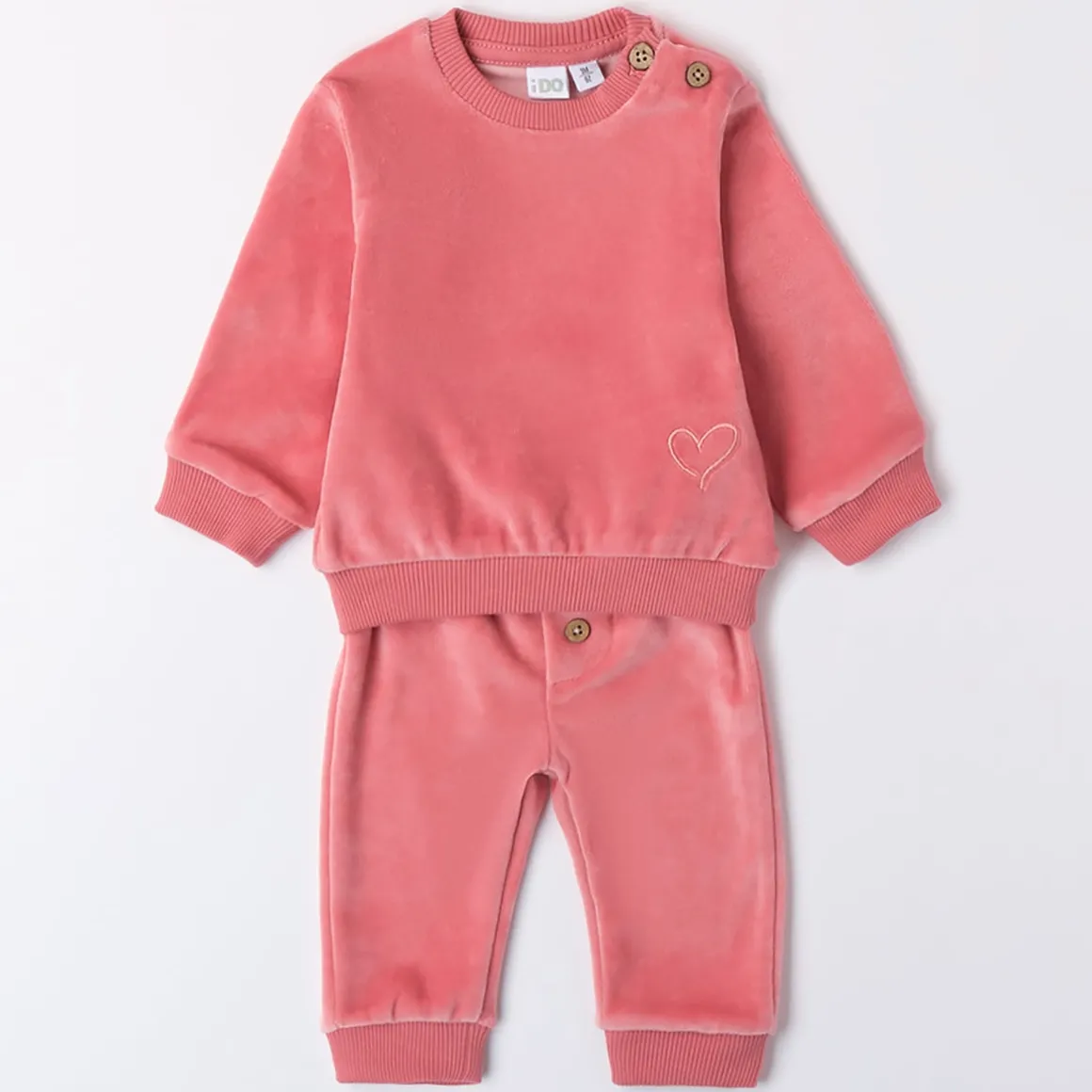 Tuta jogging ciniglia rosa