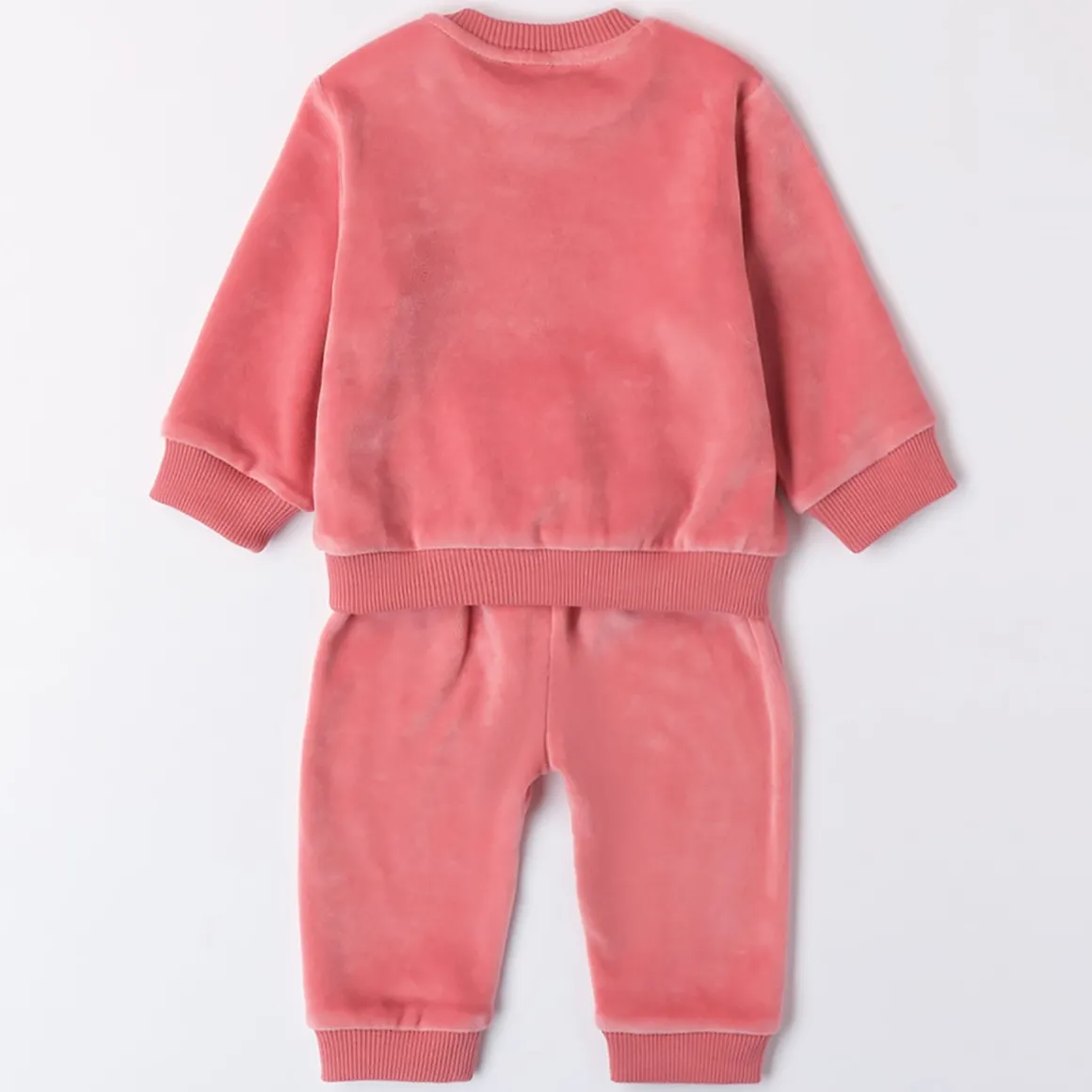 Tuta jogging ciniglia rosa