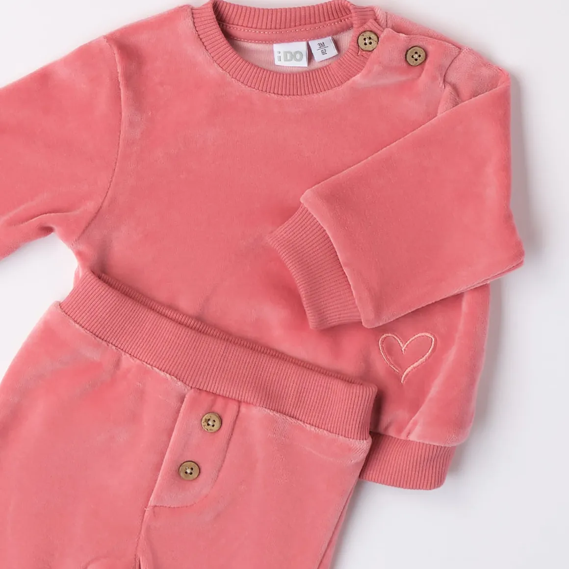 Tuta jogging ciniglia rosa